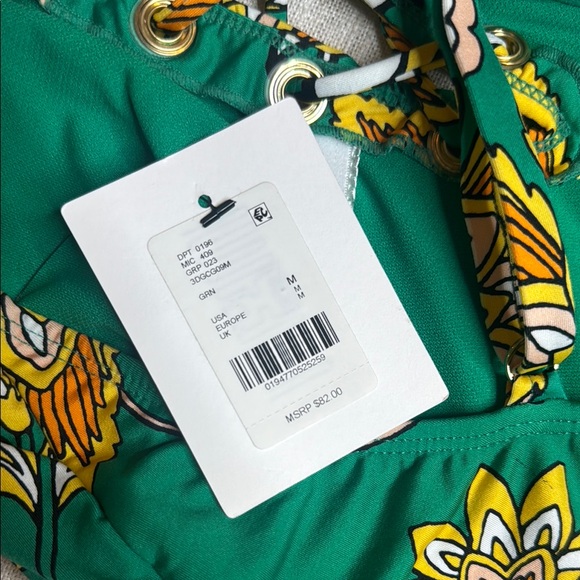 Gibson Latimer NWT Green Floral One Piece Swimsuit-‎ medium - Picture 2 of 11